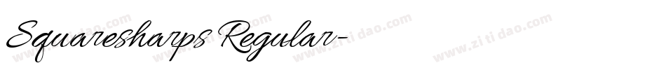 Squaresharps Regular字体转换